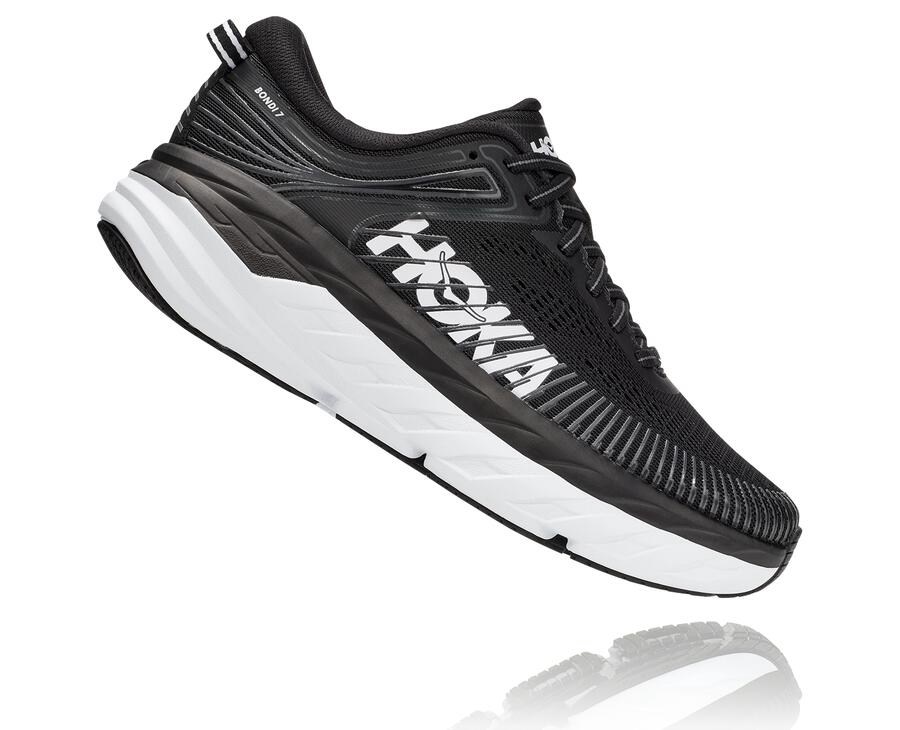 Hoka One One Tenisky Damske Čierne/Biele - Bondi 7 - 16902-LVMA